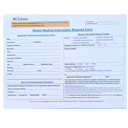 Immagine di Global Medical Information Request Form